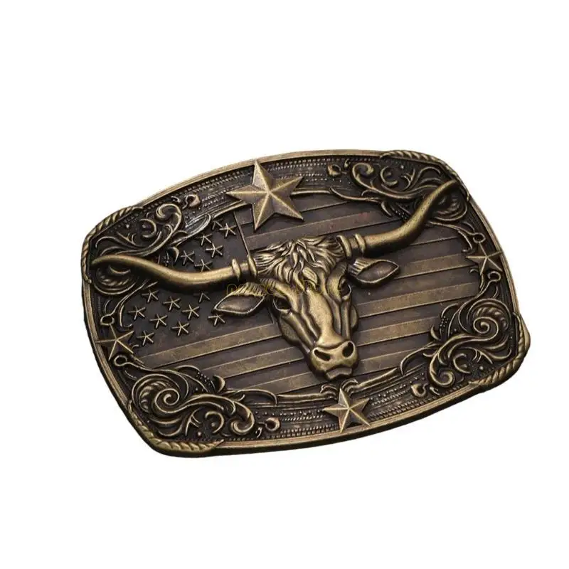 31BF الرجال حزام مشبك حزام الخصر مشبك معدني البقرة رئيس حزام مشبك لأحزمة المشبك