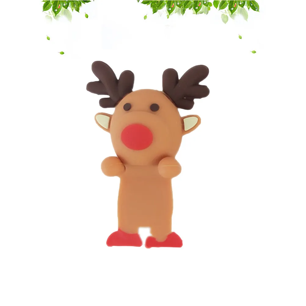 1Pcs Silicone Elk Charm for Phone Case Cute 3D Crouching Decoration Accessory Lovely Adorable Stylish DIY Phone Cover Ornament