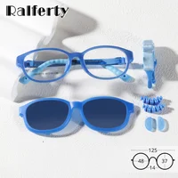 Ralferty gafas de sol polarizadas para niños 2 en 1 Clips en gafas UV400 gafas graduadas ópticas para miopía monturas para niños