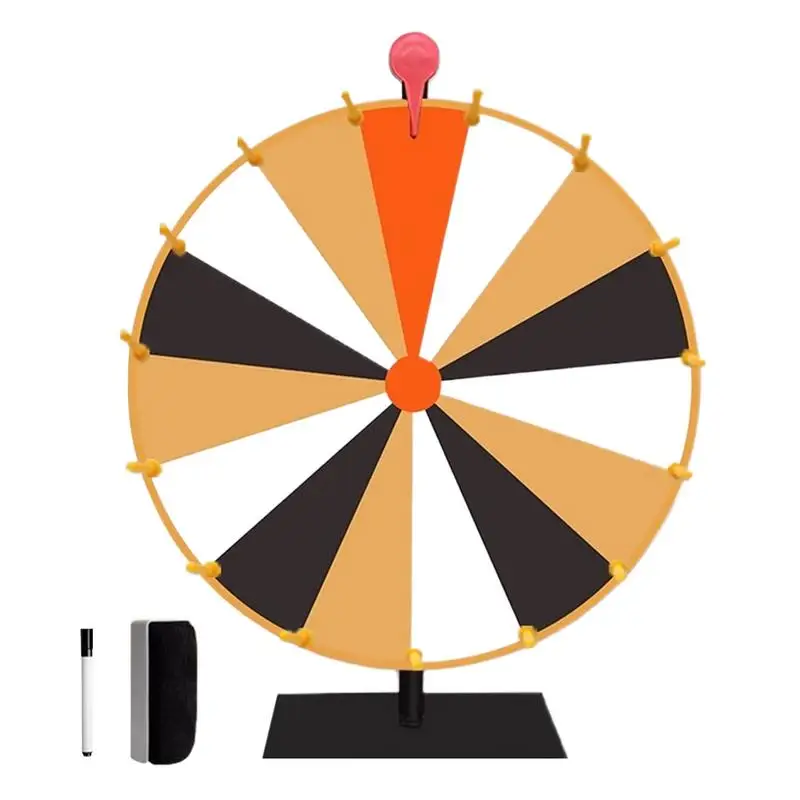 10/15 Slots Wheel Prize Spinner Party Game Non-slip Wheel Of Fortune Game Spinner With Stand Prize Wheel For Trade Show Party