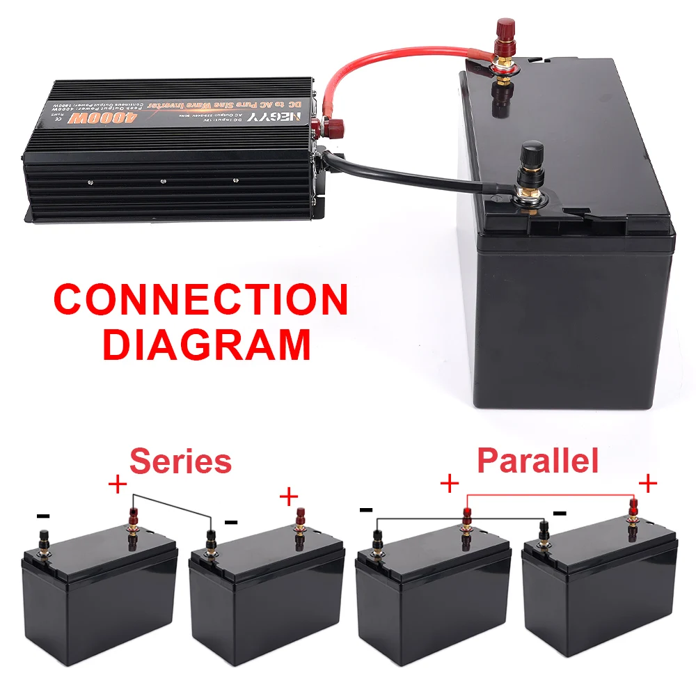 30cm Car Battery Connection Line Cable 2AWG Soft Silicone Tinned Copper Wire With M8 Connecting Piece For Inverter Car Solar