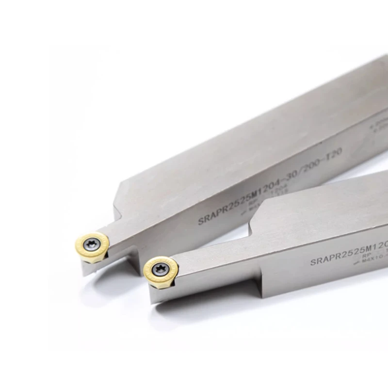 

SRAPR CNC антивибрационный держатель инструмента с внутренним отверстием и торцевой канавкой, диапазон обработки 30-200, для лезвия из твердого сплава RPMT1204/10T3