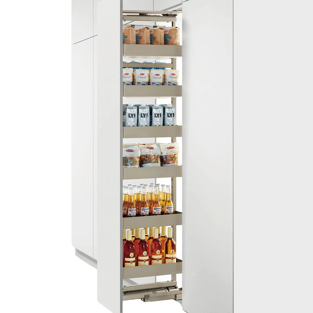 

Kitchen Pull Out Pantry Unit Basket Rotary Kitchen Cabinet Storage Organizer