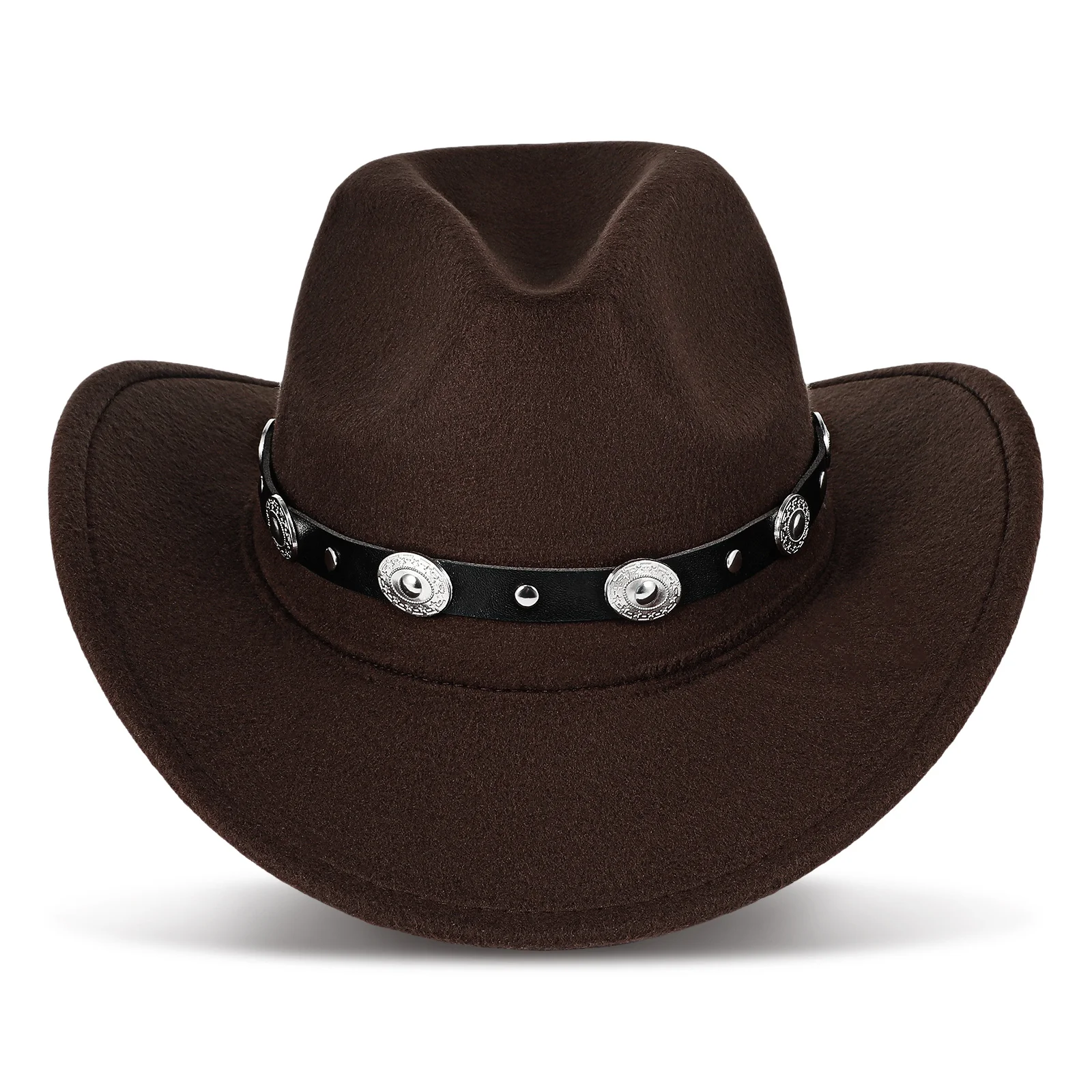 Cowboy Hat Cowgirl Costume Wide Brim Men Hats Outdoor Dress Up Polyester (polyester Fiber) Felt Man Top