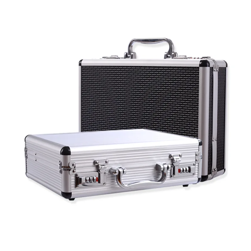 Portable Aluminum Alloy Password Box Household ID Storage Box Tool Safe Box Suitcase