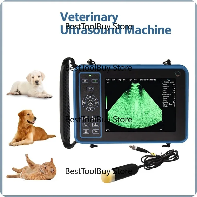 Veterinary Ultrasound Scanner for Cattle Cow Pig Sheep Horse Farm Animals Pet Testing Machine