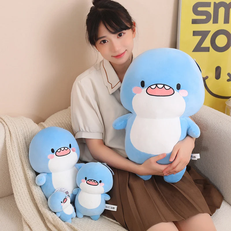 Cute Shark Doll Plush Toy  10/18/30/45cm Soft Stuffed Animal Pillow Kawaii Birthday Gift Toys Cushion Doll Christmas Gifts