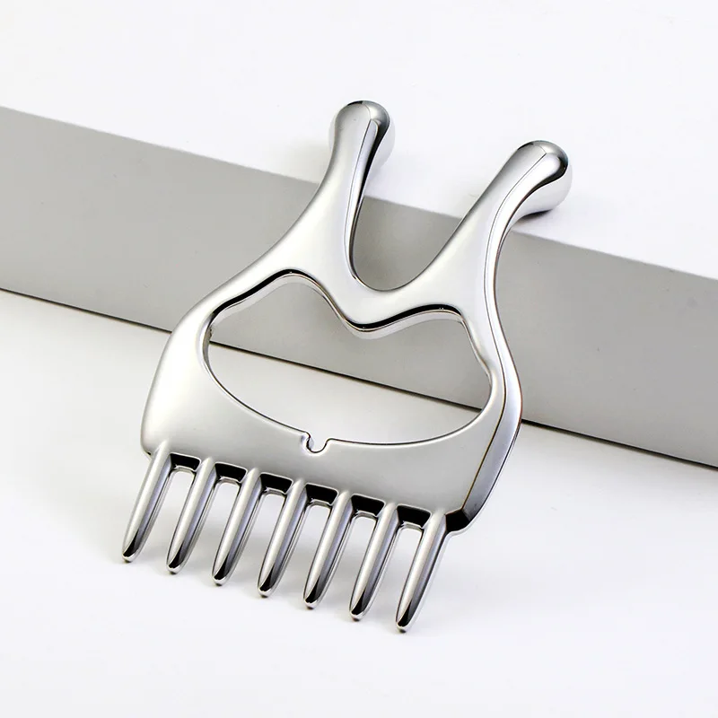 Upgrade Stainless Steel Gua Sha Massage Tools Metal Scraping Knife Massager for Relaxing Soft Tissue,Reduce Head,Neck,Back Pain