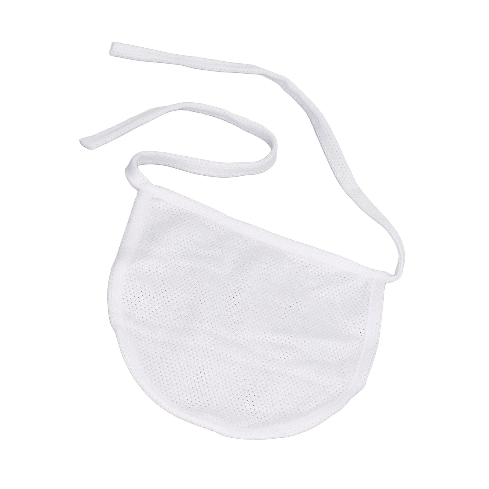 Neck Trachea Cover Double Layer Breathable Adjustable Length Tracheotomy Dust Cover Stoma Guard White