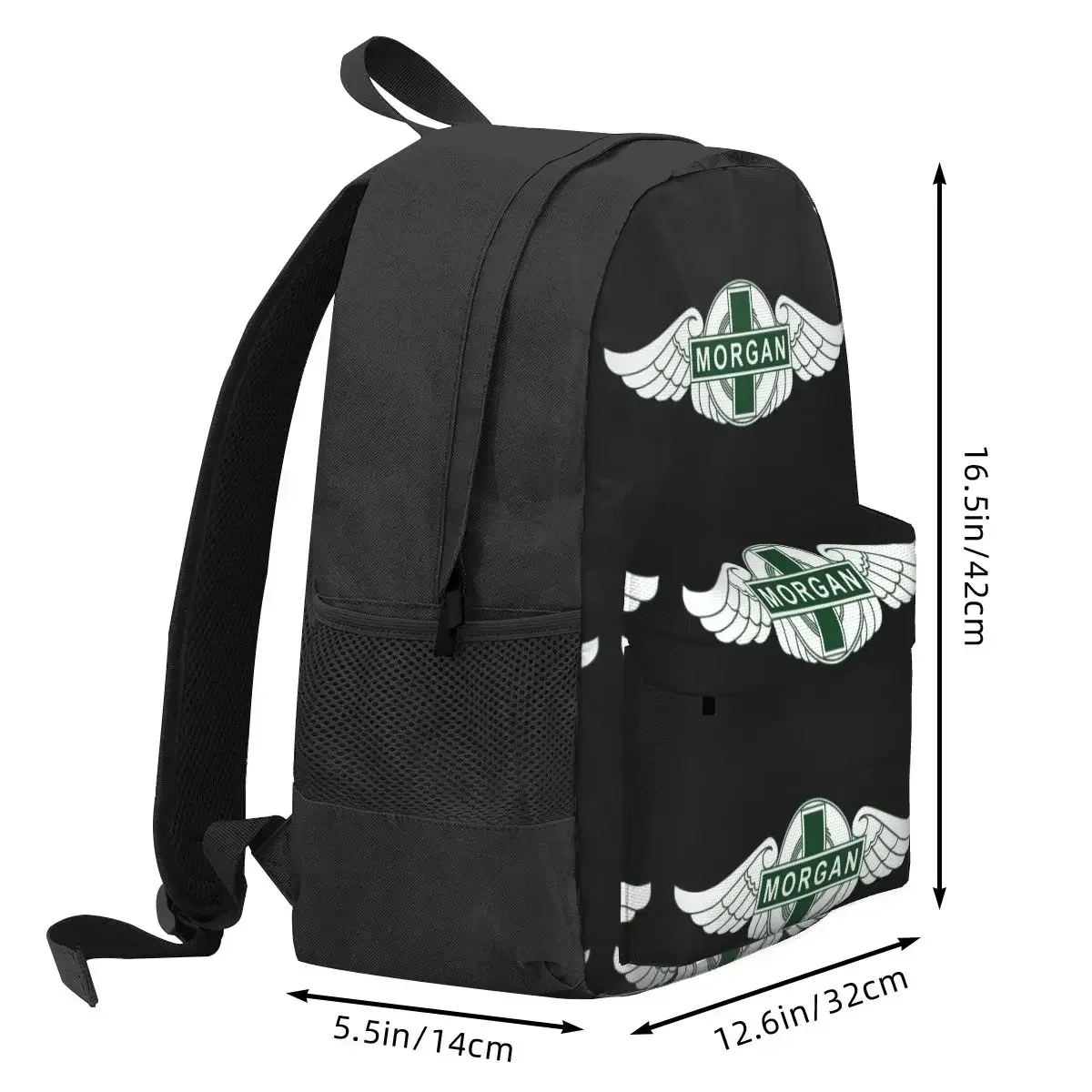 حقائب ظهر لشركة Morgan Motor Car Company للأولاد والبنات حقيبة كتب للطلاب حقائب مدرسية كرتونية حقيبة كتف للسفر بسعة كبيرة