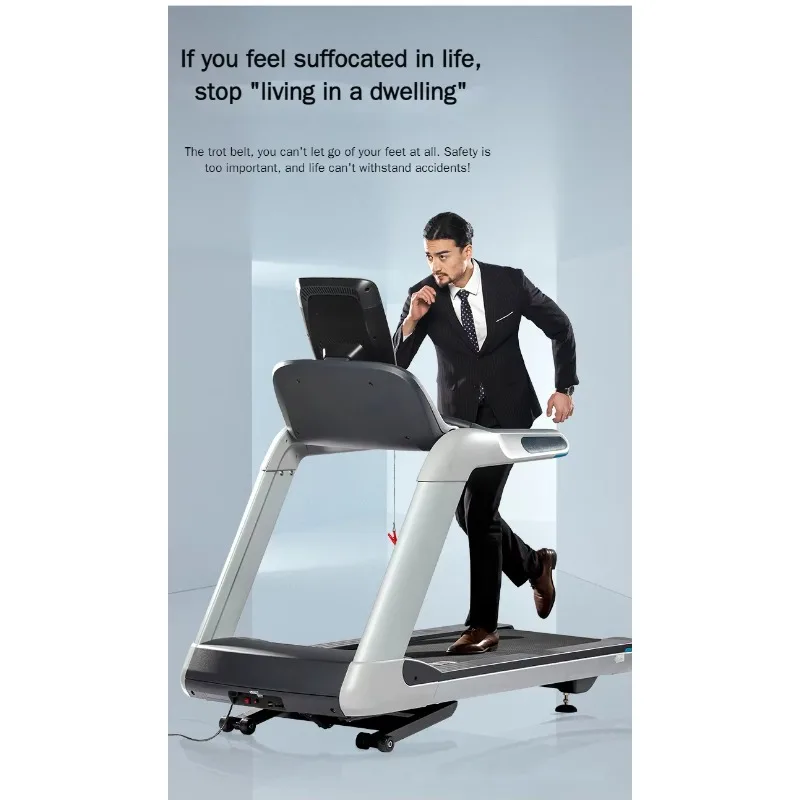 YTYIN Deren China جهاز سير كهربائي عالي الجودة من الشركة المصنعة لصالة الألعاب الرياضية واللياقة البدنية جهاز سير ميكانيكي قابل للتنفس للجري باللون الأسود الكهربائي #3