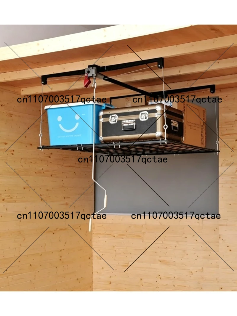

Ceiling Storage Rack Hanging Garage Shelf Space Saving Large Capacity Organizer for Home Garage Use