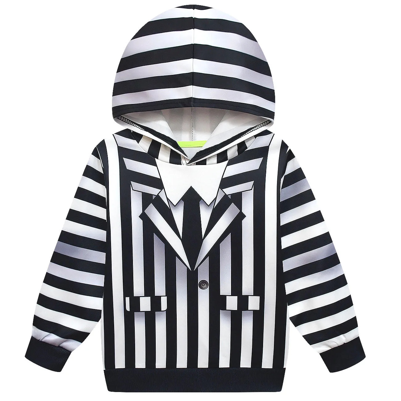 Halloween Children Role-playing B-Beetlejuice2 Hooded Sweatshirt Boys Disguise Juice Cosplay Costume Party Outfit For Baby Girls