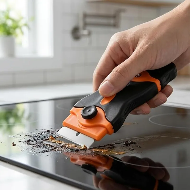 Multi-functional Scrape and Remove Adhesive Scraper for Automotive, Phone Repair, Film Installation, and Kitchen Stain Removal