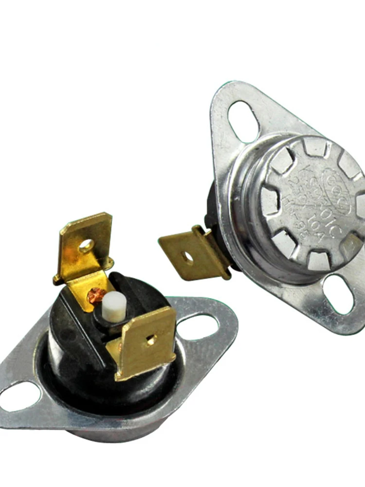 2 szt. KSD301 Przełącznik kontroli temperatury 10A 250V 95 ° C do dozownika podgrzewacza wody - termostat z resetem ręcznym