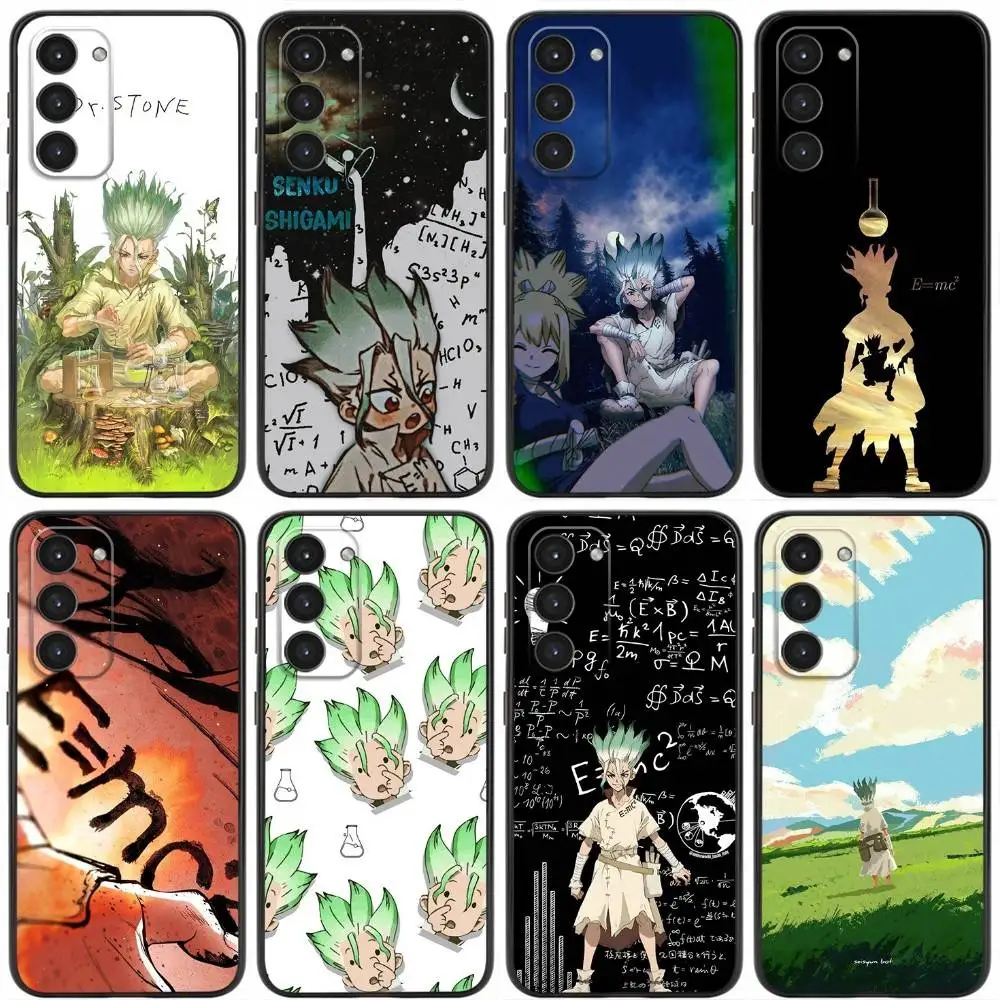 

1Senku Ishigami S-Stone Phone Case For Samsung Galaxy A20,21s,22,31,32,52,53,72,73,80,91 Soft Liquid Silicone Black Cover