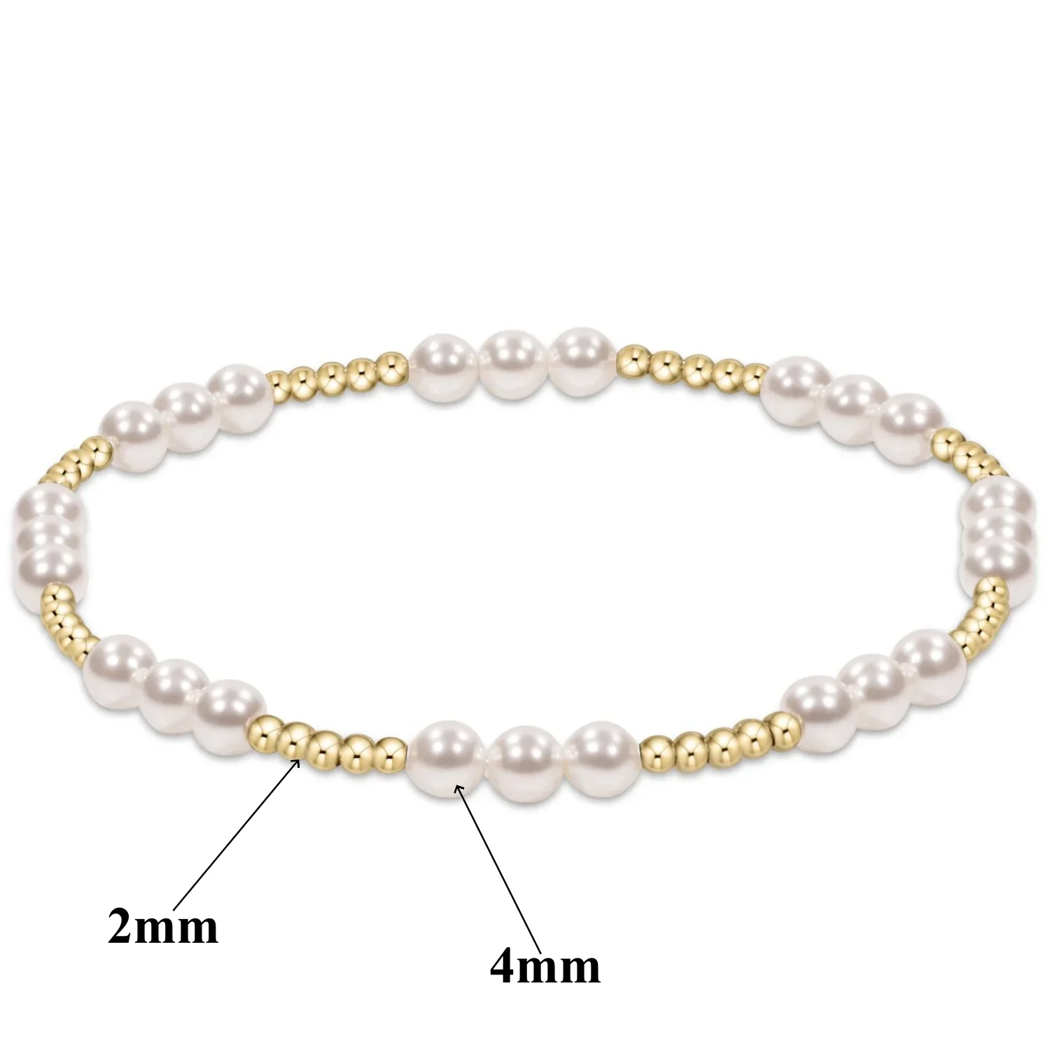 Vlen Muschelperlen-Armband mit 18K vergoldeten Perlen, Stapelschmuck, zierliche Braut-Strand-Handgemachte Perlenarmbänder für Frauen, Geschenk – Detail 8