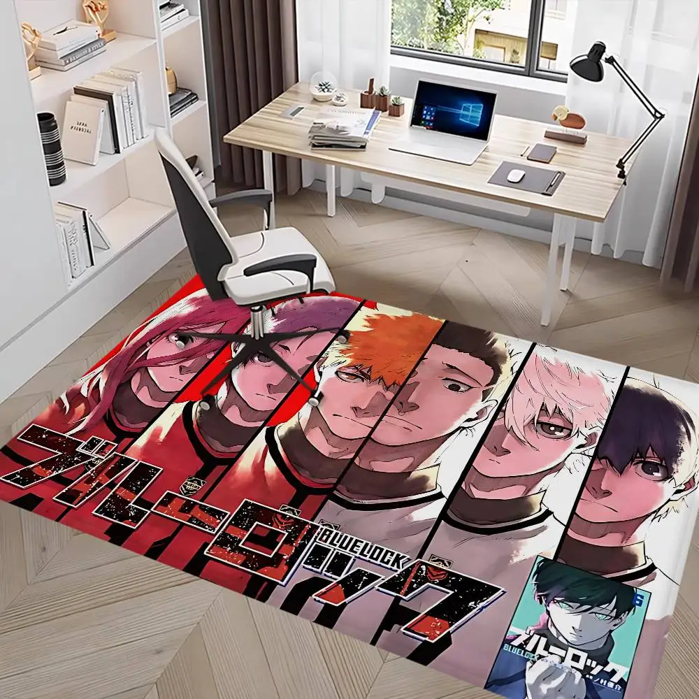 Anime BLUE LOCK Bathroom Mat Anti-slip Absorb Water Long Strip Cushion Bedroon Mat Welcome Doormat