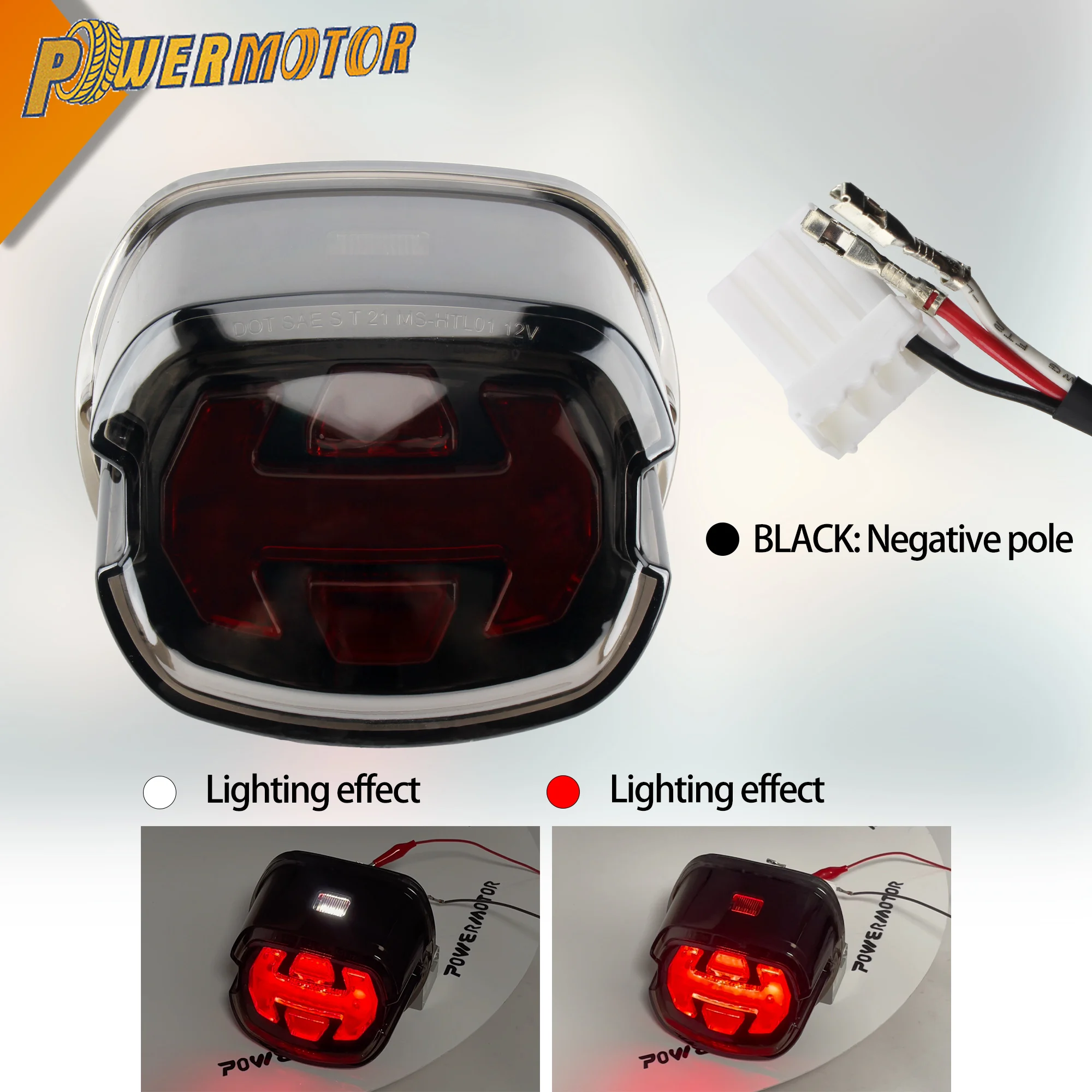 

Motorcycle LED Taillight Rear Brake Light Tail Lamp For Harley Dyna Low Rider Street Bob Touring Electra Road Glide Sportster XL