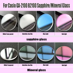 For Casio GA2100 GAB2100 GA-2100 GA-B2100 Watch Mineral Flat glass Crystal Sapphire glass mask lens Men repair parts accessories