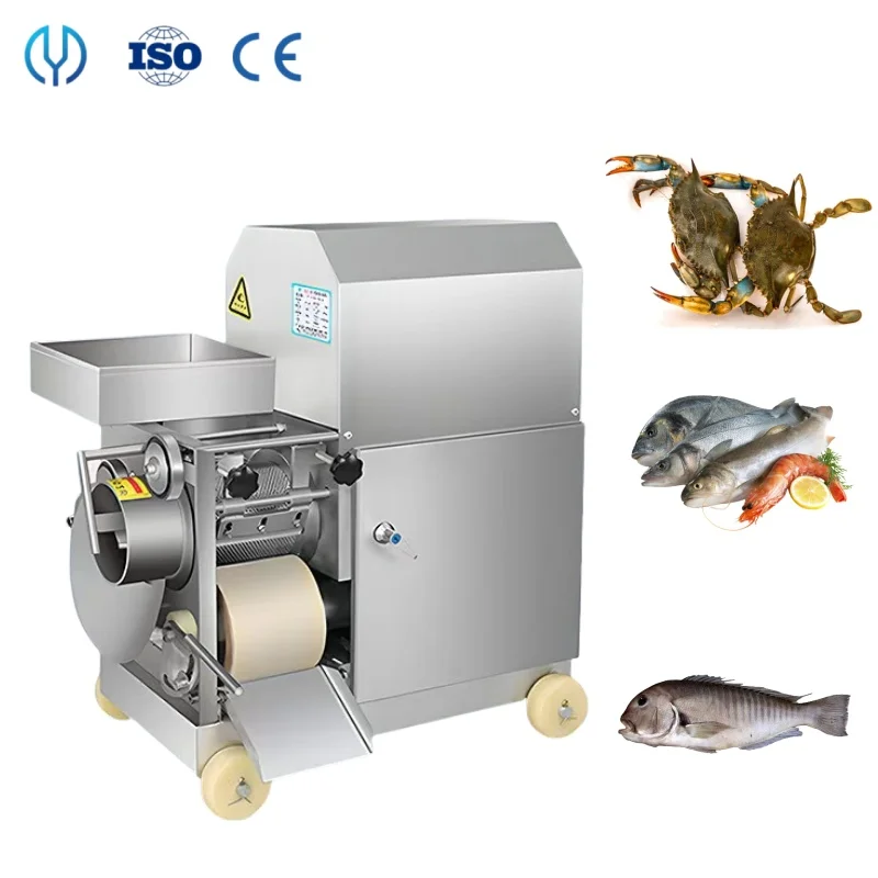 Commercial Fish Processing Machine Fish Meat Bone Separator Machine Crab Meat Separating Mincer Machine