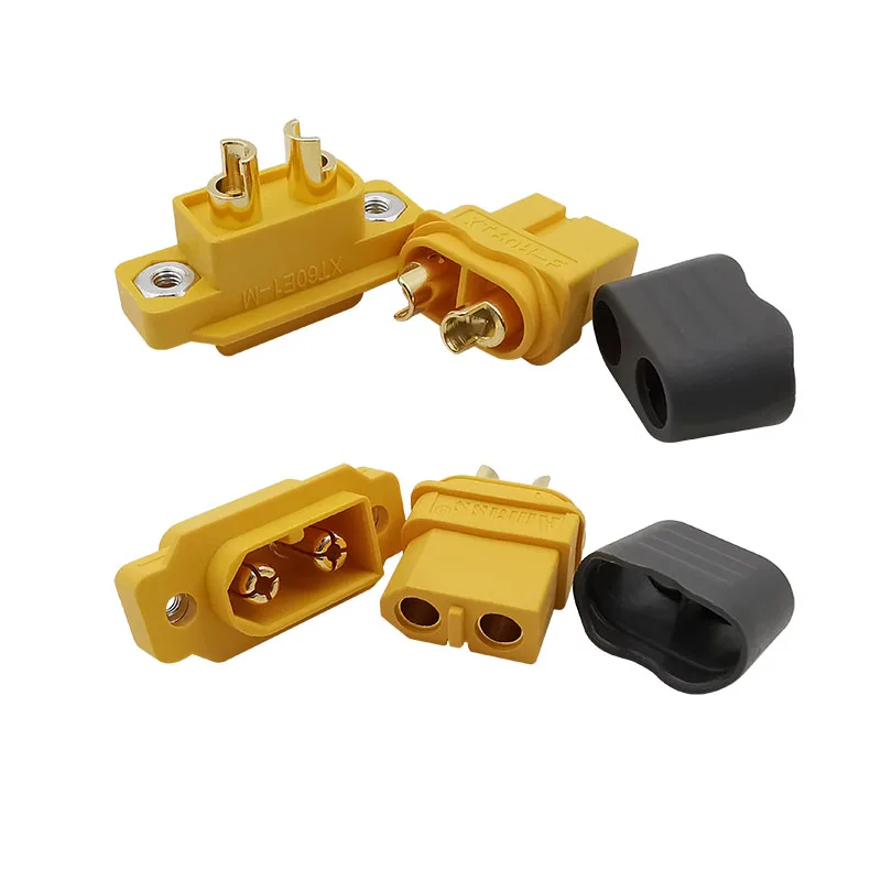 4 יח'\חבילה xt60e1 זכר/xt60h מחבר מחבר כוח xt60 שקע תקע לחשמל rc סוללה ליפן סוללה מרובע צעצוע