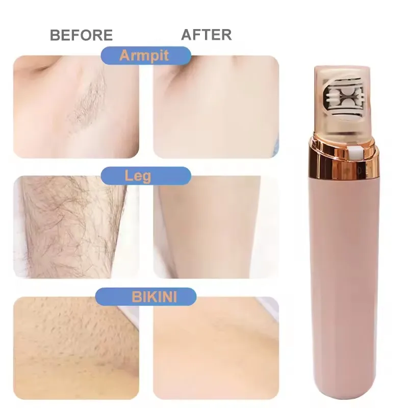 High Quality Electric Epilator with LED Light Women Hair Shaver Facial Hair Removal Device