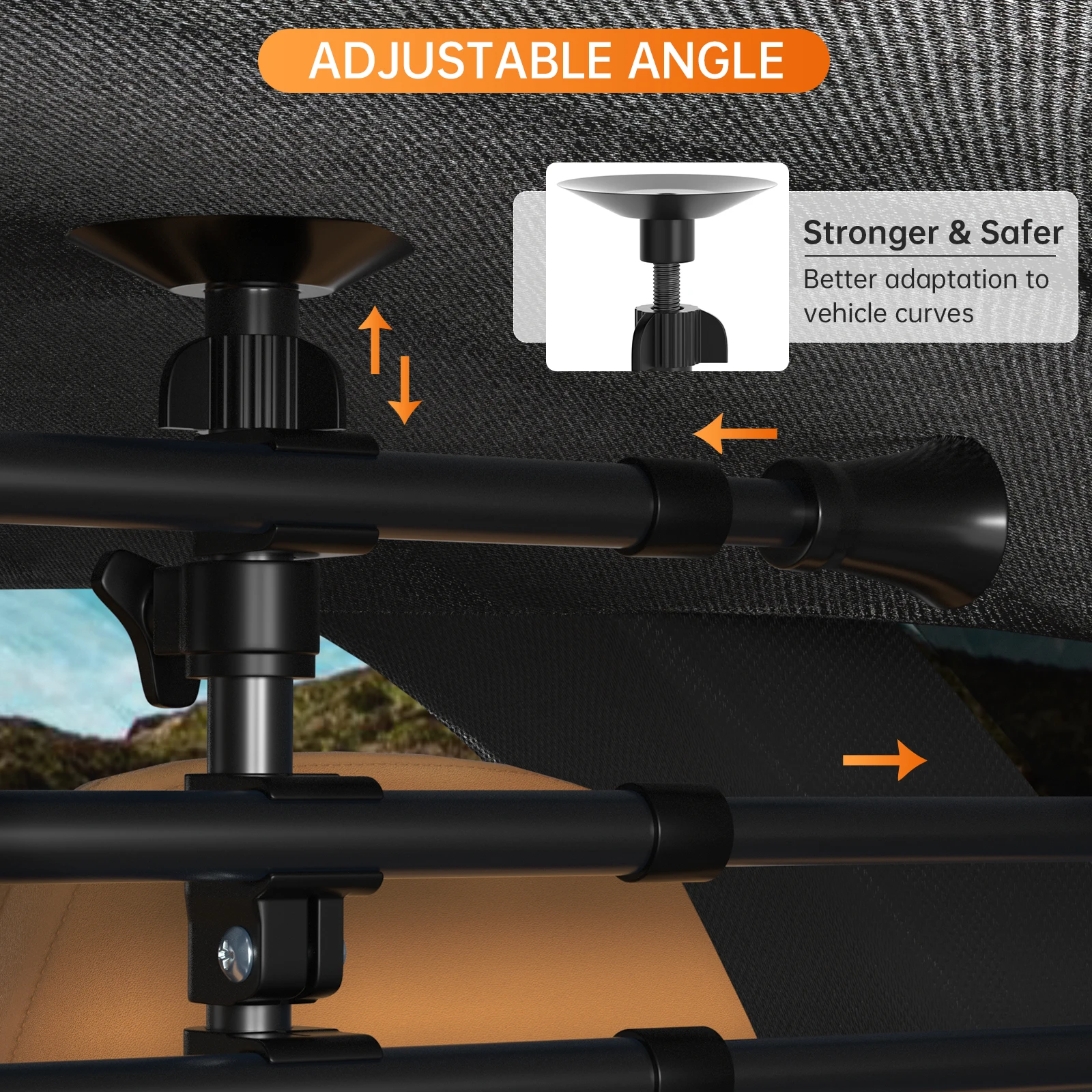 Artudatech Kofferraum-Hundeschutzgitter für Auto, SUV, Kombi, universell – Detail 3