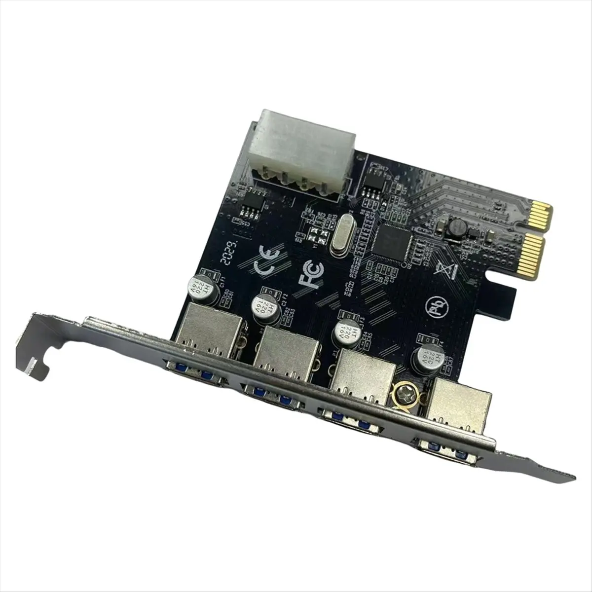 A64I PCI-E to USB 3.0 Expansion Card 4 Port PCIE USB3.0 Desktop Expansion Card Adapter 5Gbps IDE Power for PC