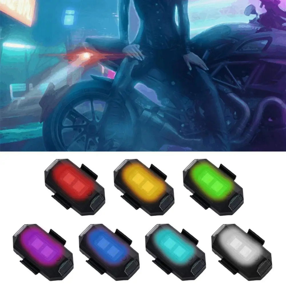 Motorcycle/drone Magnetic Light Flashing USB Night LED Light Light Light Mini Night Warning Strobe Color 7 Flashing Riding S8F7