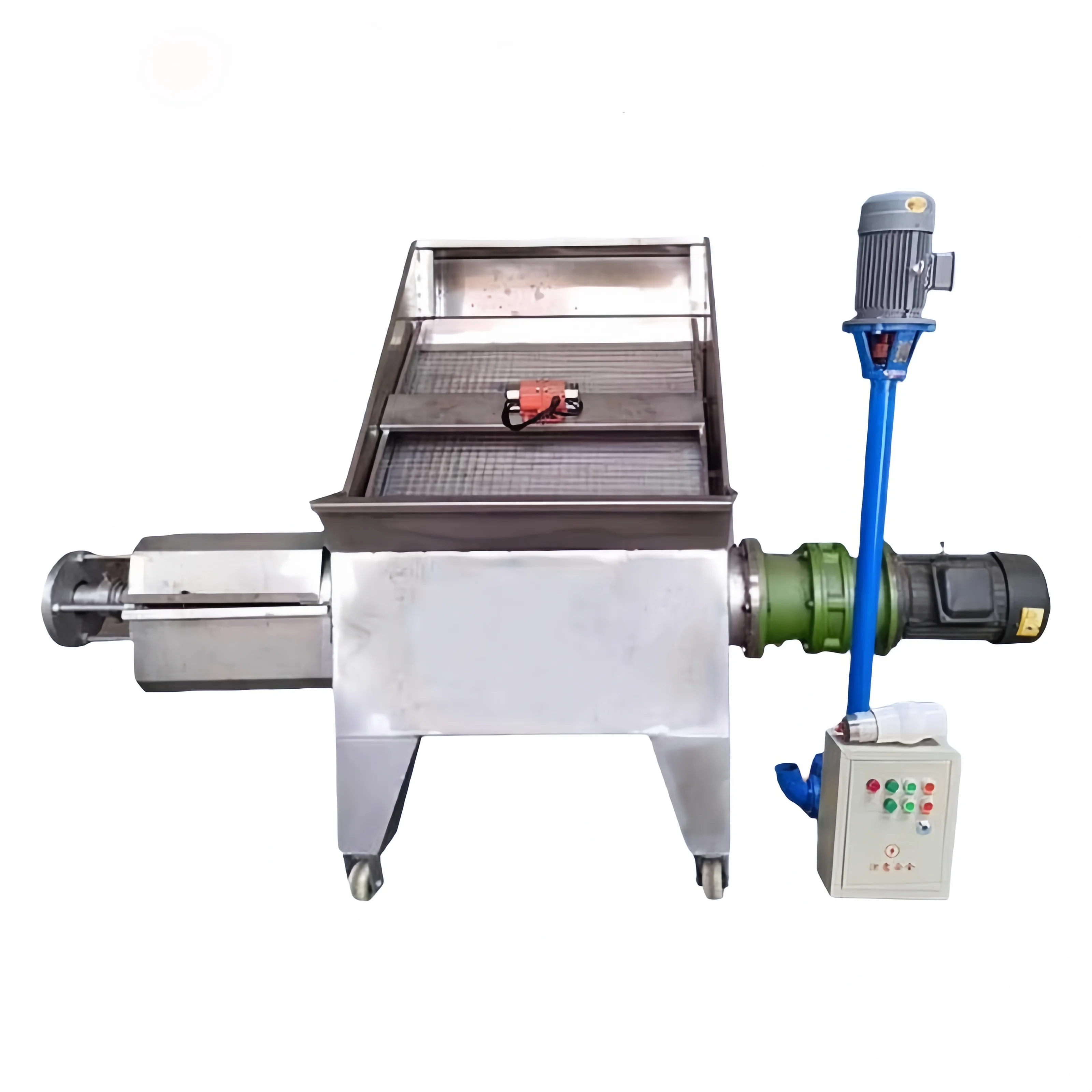 Horse Manure Compost Crusher Solid-liquid Separator Oblique Sieve Type Low Energy Consumption