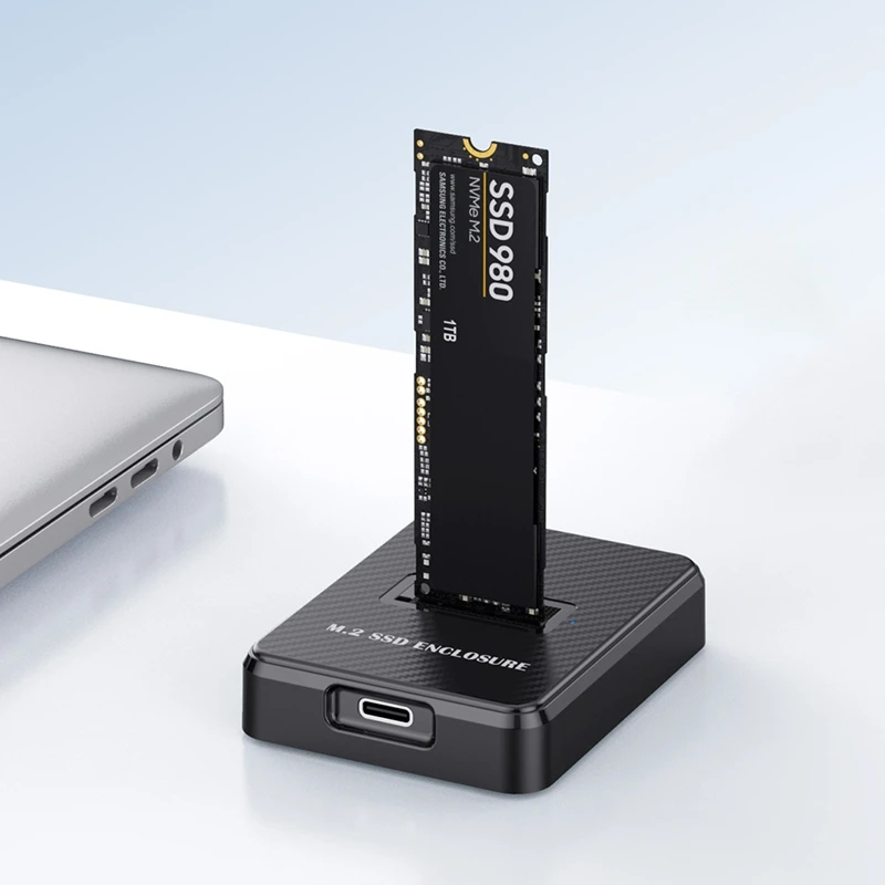M.2 Nvme & SATA a USB C Docking Station doppio protocollo adattatore da M.2 a USB C custodia SSD esterna da 10Gbps con USB C 2 in1