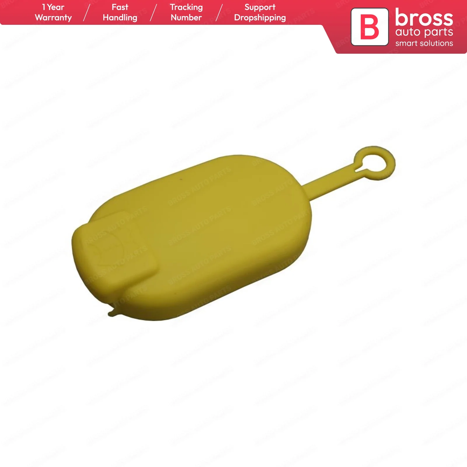 BSP615FBA Windshield Washer Fluid Bottle Tank Yellow Plastic Cap 7700411279, 7700812930 for Renault Dacia Ship From France