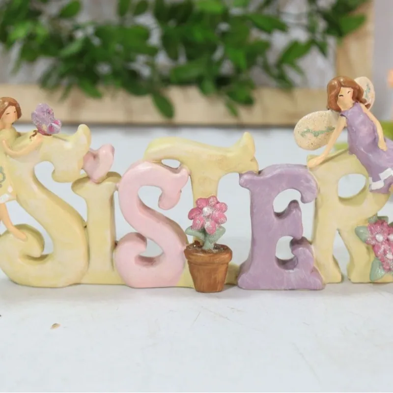 الأبجدية شقيقة كعكة الشوكولاته الديكور حديقة الحديقة فناء الديكور