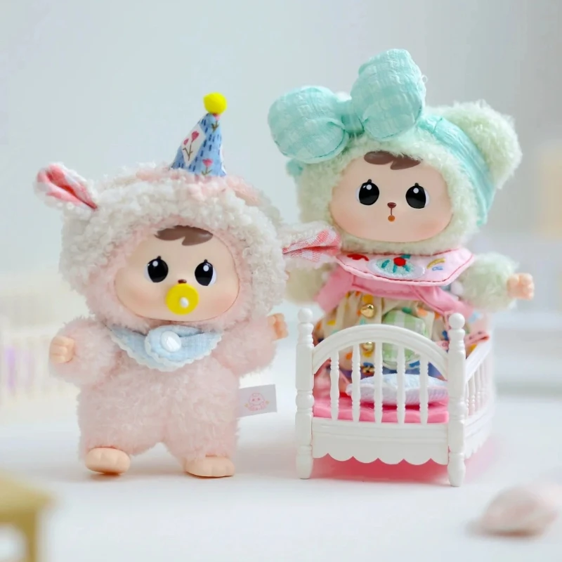 باو-او الطفل سلسلة Goodnight صندوق أعمى لطيف مصاصة أفخم دمية الفينيل حلية لعبة حقيبة قلادة رفيق النوم مفاجأة هدية