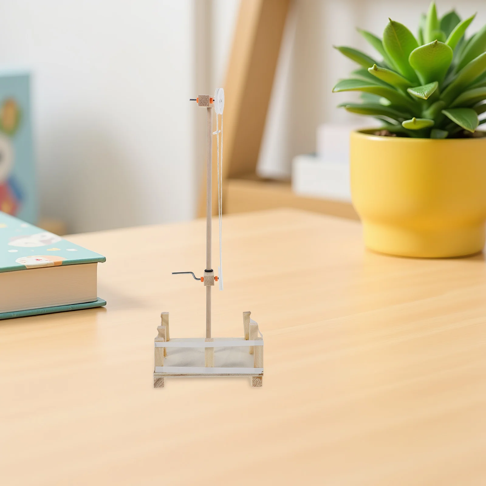 

2Pcs Kids Kit DIY Flag Raising Platform for Home Classroom Outdoor Play Montessori Educational Flag Pole Craft Set