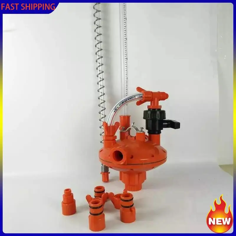 Hot Trend-Poultry Farming System Water Line Water Pressure Regulator Automatic Pressure Regulating Valve 4Pcs Red