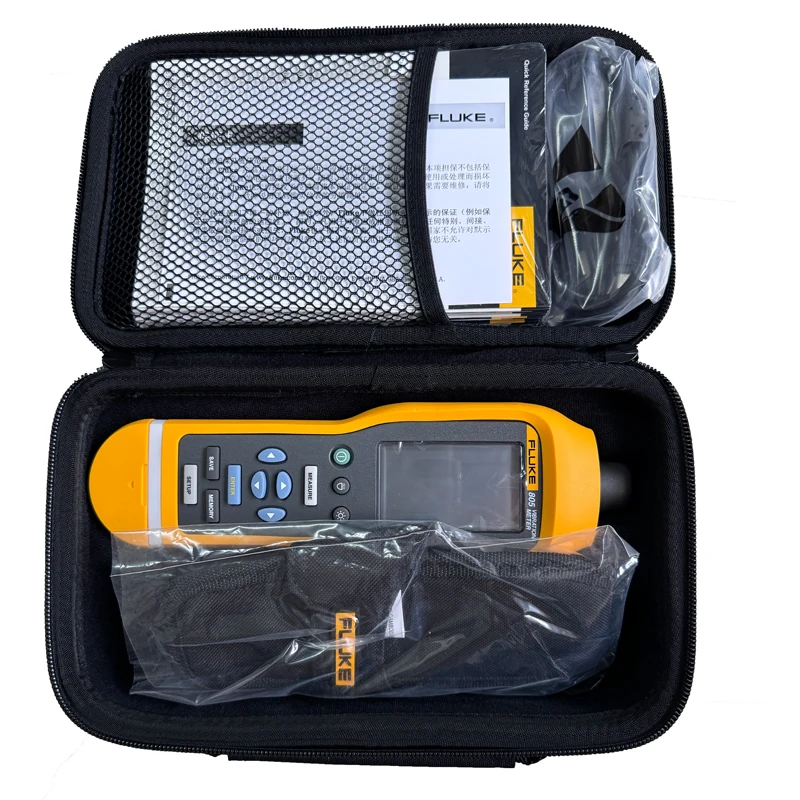 Probador de medidor de vibración Fluke 805FC Fluke 805 con rodamientos Fluke Connect y vibración general, herramientas de solución de problemas de mantenimiento
