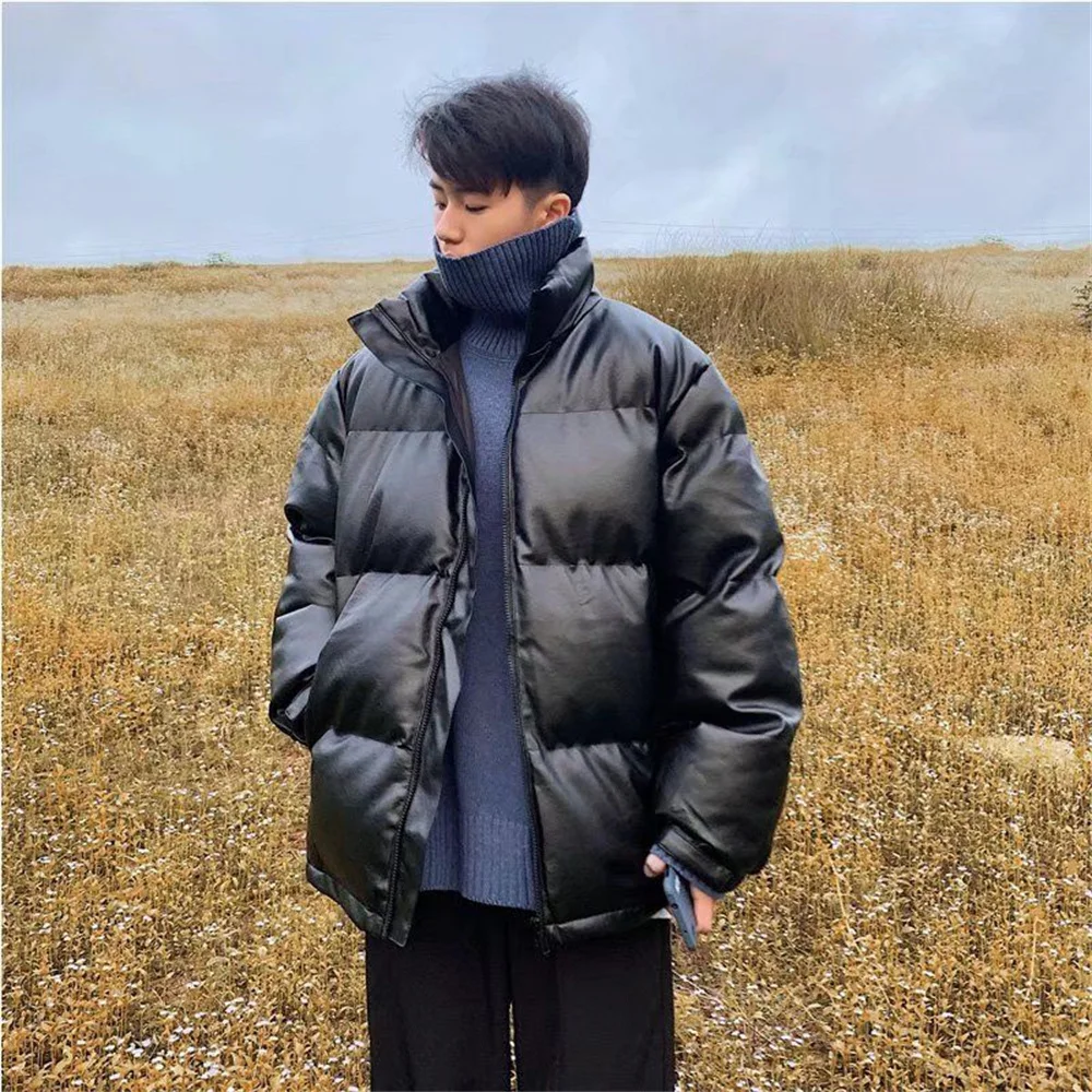 Short hooded coat Fashion light down loose down jacket winter down jacket men