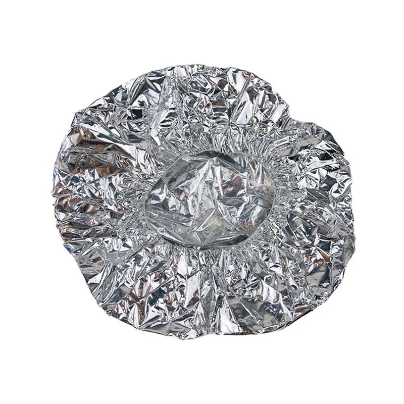 قبعة شعر من رقائق الألومنيوم، قبعة صبغ الشعر بزيت الخبز في صالونات التجميل، قبعة رأس مقاومة للماء والغبار لصالونات التجميل المنزلية