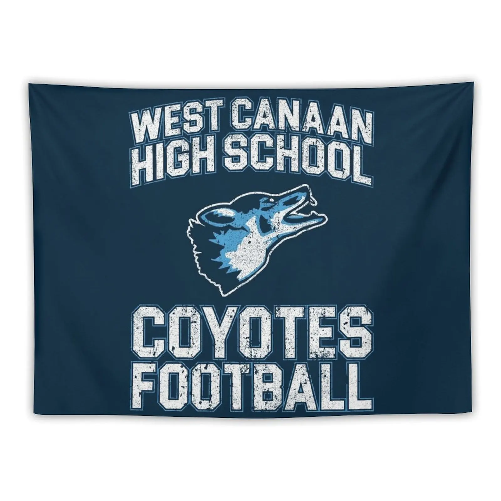 

West Canaan High School Coyotes Football - Varsity Blues Tapestry Room Aesthetic Decor Decoration Bedroom Decor Home Tapestry