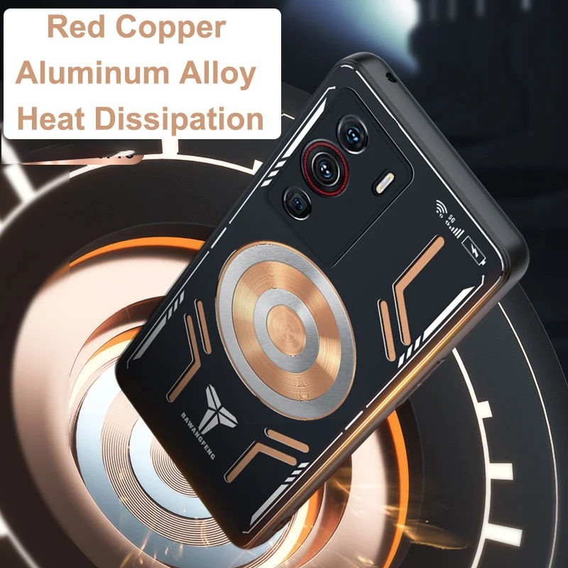 For Nubia Z50 Ultra Case Z40 Z40S Pro Copper Aluminum Heat Dissipation Cover For Nubia Z50 NX711J Shell For Nubia NX701J NX702J