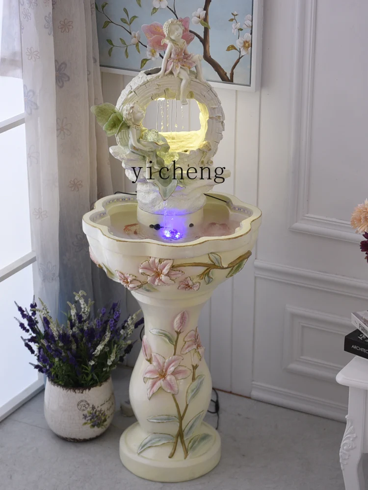 Zf Wedding Gift Fountain Water Decoration Fengshui Wheel Decoration Moving into the New House Gift