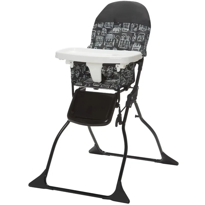 

Simple Fold Full Size High Chair With Adjustable Tray