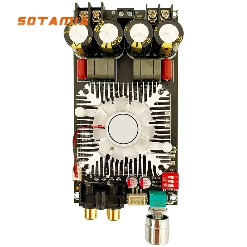 SOTAMIA 220W Mono Ammplifier Audio Bridge TDA7498E Hifi Stereo Digital Power Amplifiers 160Wx2 Amplificador Home Music Mini Amp