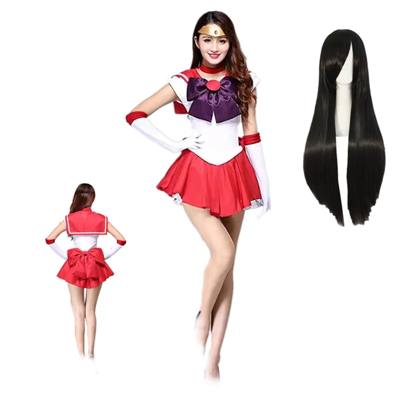 

Anime Cosplay Sailor Stars Sailor Mars Hino Rei Dress Women's Dress Halloween Cosplay Costume