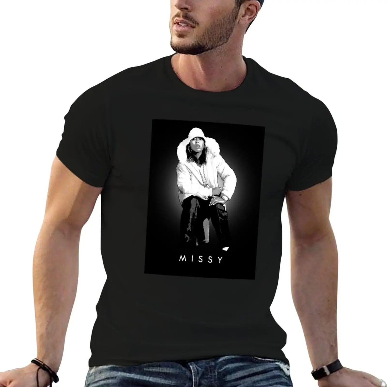 Camiseta OMG The Best Missy Elliott Ever, camisetas gráficas para hombre, camisetas de algodón para hombre
