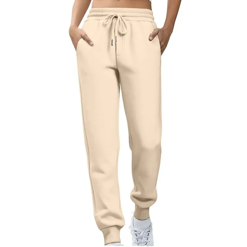 

Unisex Solid Color Jogger Pants Elastic Waist Drawstring Casual Sweatpants