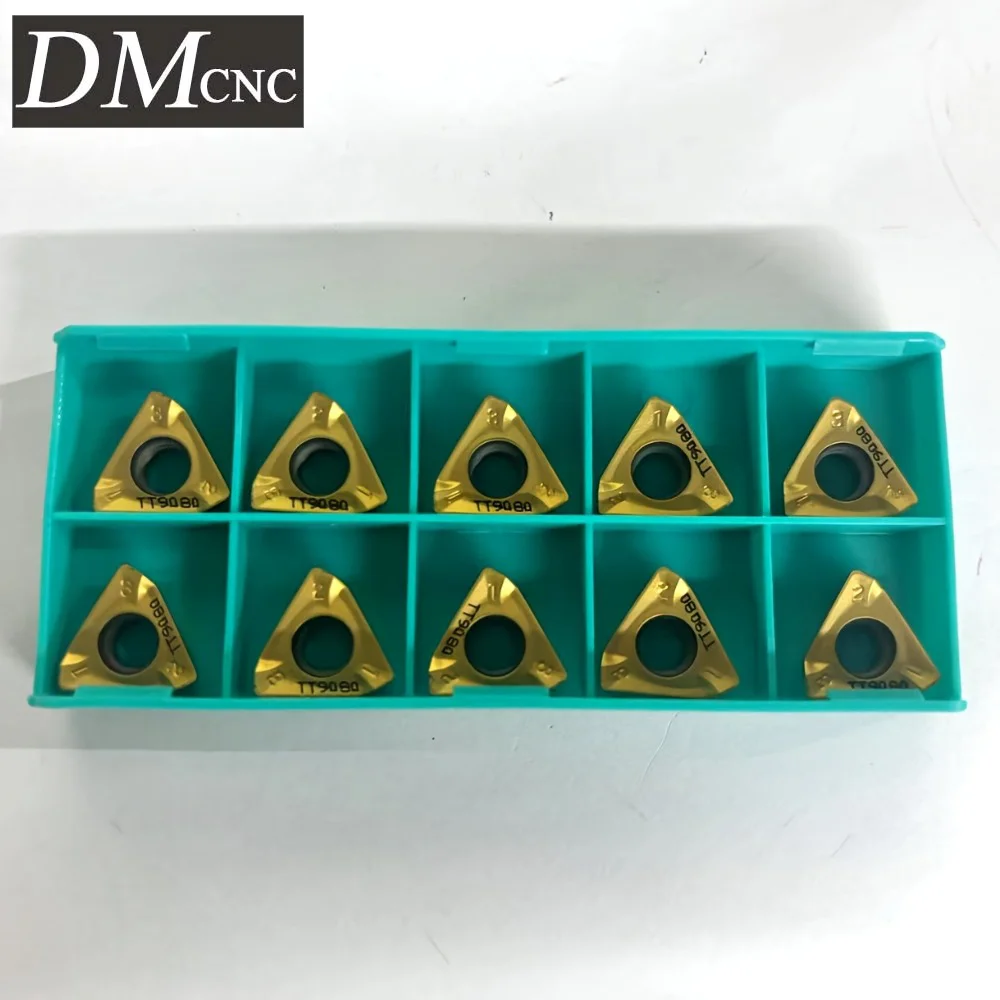 

3PKT100408R/150508R Carbide Inserts 10PC - TT9080 Grade for Stainless Steel Turning