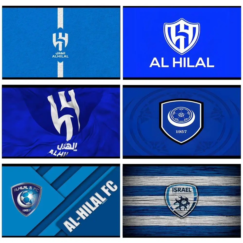 Club-A-AlS-H-HilalS-Flaggen, Heimdekoration, Wandteppiche, Banner, Hintergrunddekorationen, Kinderbanner, Urlaubsdekoration, Hintergründe